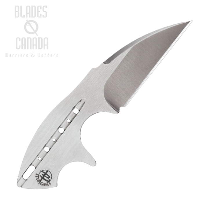 Begg Knives Tree Frog Fixed Blade Knife, AUS 10A Satin, Stainless Handle, BG021